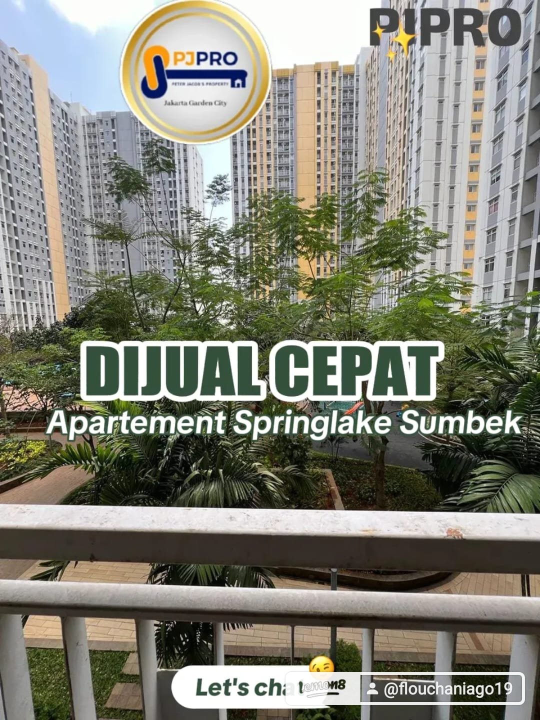 *📣📣Dijual BU CEPAT Apartement Springlake Summarecon Bekasi Full Furnished — ‼️* *💰Harga: 300jt* *💊Spesifikasi:* – Type Studio – Lb 42m2 – 2 kamar – 1 kamar mandi – Ruang tamu – Air PDAM – Listrik 1300 watt – SHM 📲 Informasi + Survey : Putri PJ PRO C.FOUR 089524325808